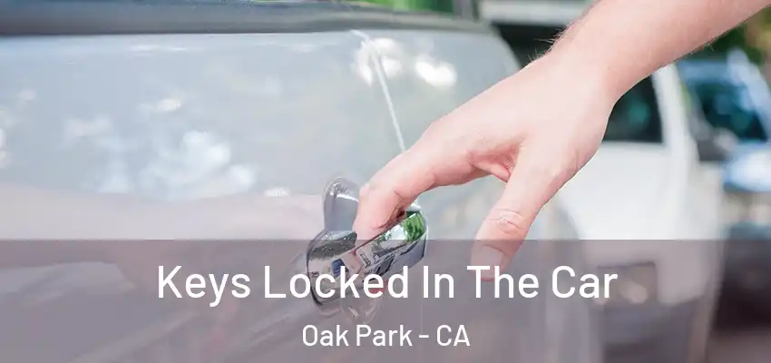 Keys Locked In The Car Oak Park - CA